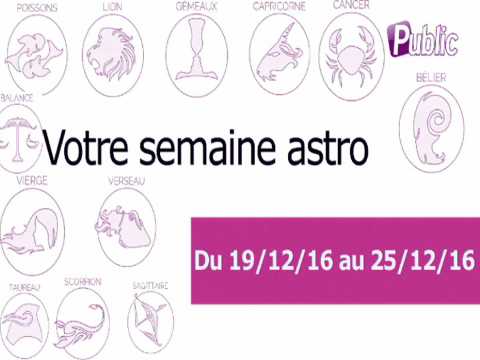 VIDEO : Votre semaine Astro du 19 au 25 dcembre 2016