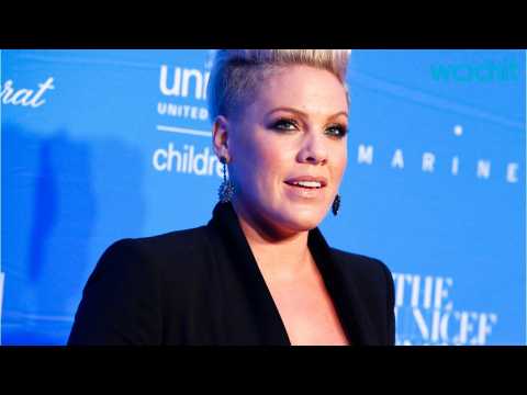 VIDEO : Pink Shares A Photo Of Her Daughter Holding New Born Son