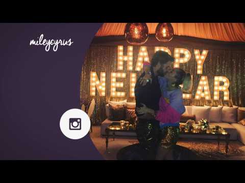VIDEO : Miley Cyrus sparks secret New Years Eve wedding rumours