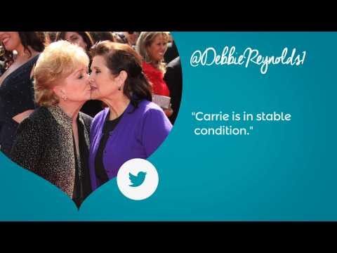 VIDEO : Carrie Fisher's mother reports the star is in stable condition