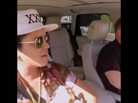 VIDEO : Bruno Mars Does Carpool Karaoke