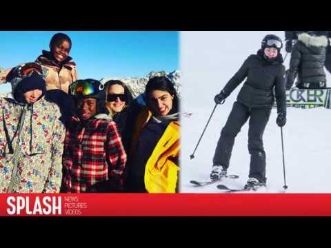 VIDEO : Madonna Skis the Swiss Alps With Her Family