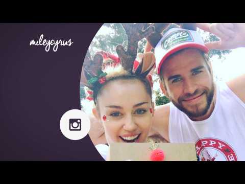 VIDEO : Miley Cyrus and Liam Hemsworth leave a trail of photos through the holidays