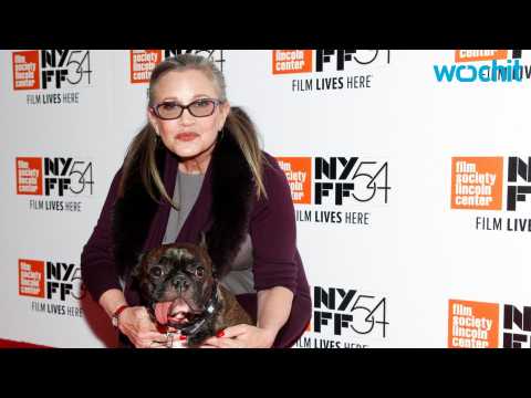 VIDEO : Carrie Fisher's Makeshift Star Draws Fans