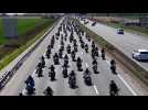 Grosse manifestation de milliers de motards à Seclin et à Lille