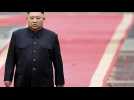 La foule en liesse à la vue de Kim Jong-Un