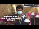 En Inde, il fournit gratuitement de l'oxygène aux habitants des bidonvilles