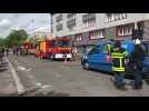 Arras : incendie rue Pergaud, police et pompiers interviennent
