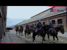 En visite auprès des chevaux de la garde nationale