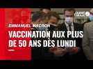 VIDÉO. Covid-19 : Emmanuel Macron annonce l'ouverture de la vaccination aux plus de 50 ans dès le 10 mai