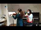 Cours de violon au conservatoire de Marcq