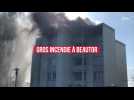 Gros incendie dans un appartement à Beautor