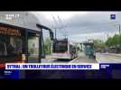 Sytral : un trolleybus électrique en service