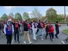 Football : les supporters lillois donnent de la voix avant Lille - Nice