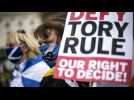 Écosse : Pro et anti-indépendance manifestent à quelques jours des législatives