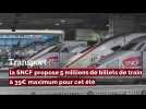 Transport : la SNCF propose 5 millions de billets de train à 39¬ pour cet été