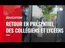 VIDÉO. Retour en classes pour les collégiens et les lycéens