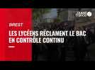 Les lycéens manifestent à Brest