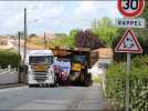 Un convoi exceptionnel traverse Parthenay