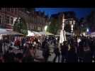 La grand-place de Leuven fermée le soir de la réouverture des terrasses