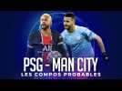 LDC : LES COMPOSITIONS PROBABLES DE PSG - MANCHESTER CITY