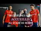 Deux jeunes footballeurs accueillis au QG du Stade de Reims