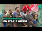 Contre le pass sanitaire, les Italiens manifestent à Rome