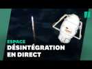 Thomas Pesquet filme la désintégration d'un morceau de l'ISS
