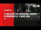 Cérémonie du 76e anniversaire de la Libération de Paimpol
