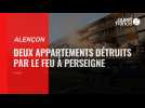 VIDÉO. À Alençon, deux appartements détruits par les flammes dans le quartier de Perseigne