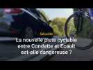 La nouvelle piste cyclable entre Condette et Ecault est-elle dangereuse ?