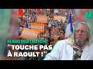 Florian Philippot et les antivax en soutien à Didier Raoult à Paris
