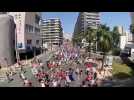 Les manifestants anti-pass sanitaire à Toulon