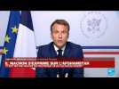 REPLAY - Allocution d'Emmanuel Macron sur la situation en Afghanistan