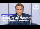 Macron: "L'Afghanistan ne doit pas redevenir le sanctuaire du terrorisme"