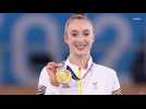 JO 2020: Nina Derwael décroche la première médaille d'or belge aux barres asymétriques