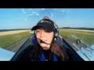 Zara Rutherford dans son cockpit