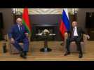 Alexandre Loukachenko reçu à Sotchi par Vladimir Poutine