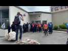 Pompiers et police interviennent à la prison de Longuenesse, bloquée par des manifestants
