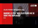 VIDEO. Marine Le Pen estime que les électeurs du Rassemblement national se se sont pas déplacés