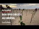 Covid-19 : au Brésil, des roses pour les 500 000 morts