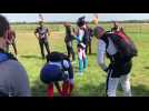 Parachutisme à Brienne : tentative record de France de free fly