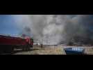 Milhaud : Incendie à l'entreprise Bennes 30