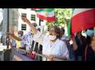 Bruxelles : la diaspora iranienne manifeste devant l'ambassade des USA pour plus de démocratie en Iran