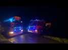 Feu de garage à Bavay