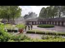 Feu aux écuries de course de l'hippodrome de Marcq en Baroeul