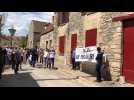 Manifestation contre un nouveau poulailler à Rully (Oise)