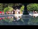 L'eau jaillit de nouveau de la fontaine du jardin public, à Saint-Omer
