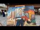 Gaza: des artistes palestiniens exposent des peintures inspirées par les bombardements