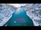 Le premier parc solaire flottant en haute altitude au monde est en Suisse